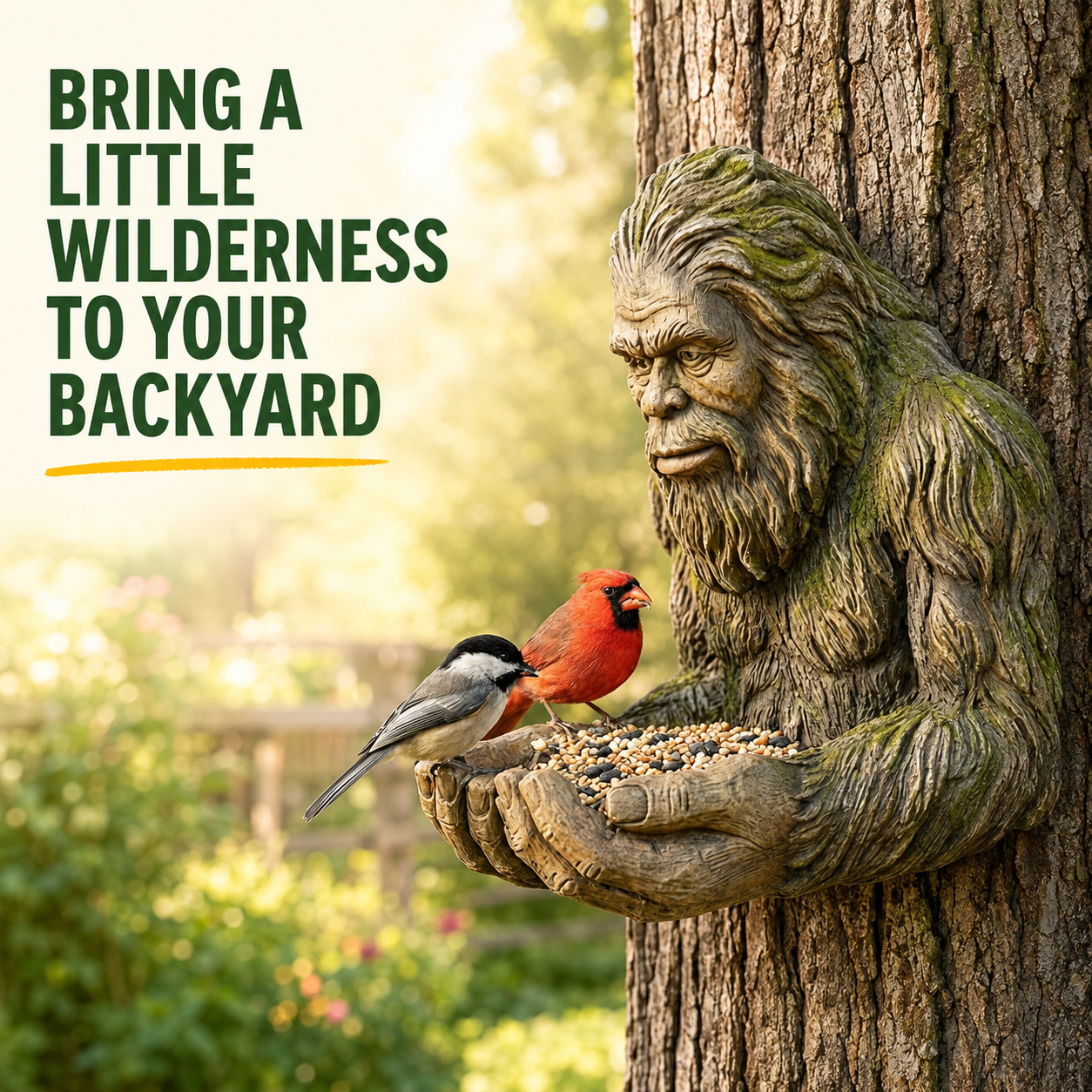 LAST DAY 50% off- -Bigfoot Bird Feeder