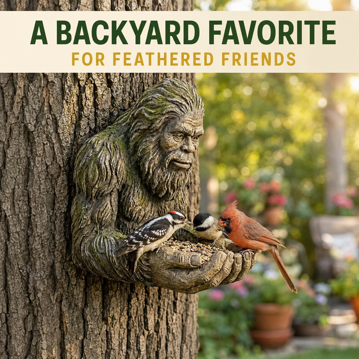 LAST DAY 50% off- -Bigfoot Bird Feeder