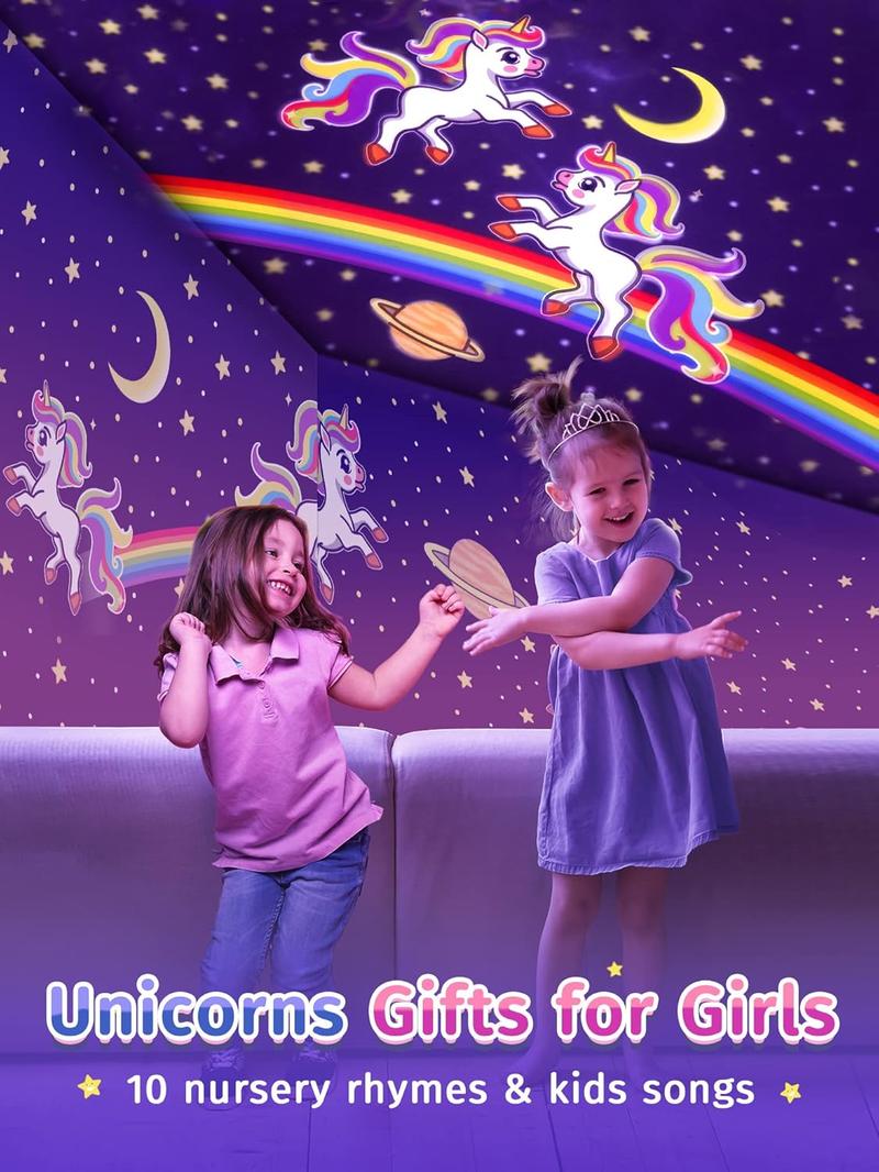 Onefire Kids Gift Kids Night Light，with 15 Films+15 White Noises，Remote Control，Baby Night Light Projector，Perfect Gifts for kids，Baby Christmas Gifts，Baby Birthday Gifts，for  Ages 1-10[Energy Class F]