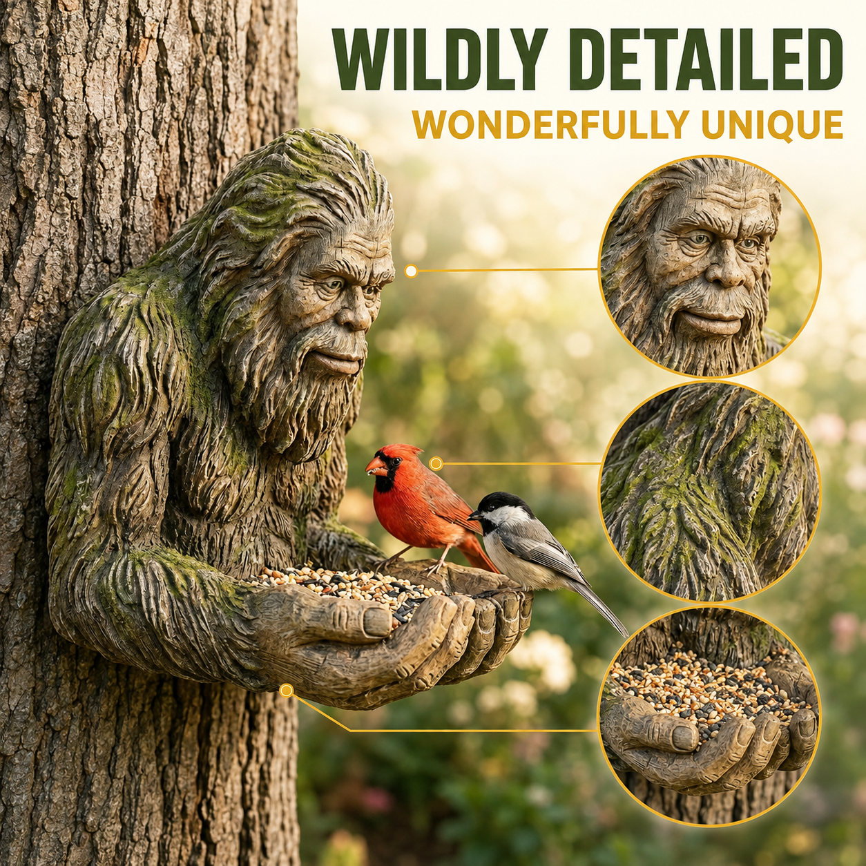 LAST DAY 50% off- -Bigfoot Bird Feeder