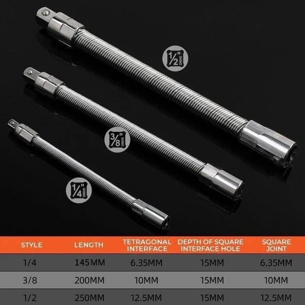 Electric Wrench Sleeve Universal Extension Rod