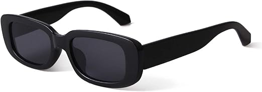 Rectangle Sunglasses for Women Retro Driving Glasses 90’s Vintage Fashion Narrow Square Frame UV400 Protection