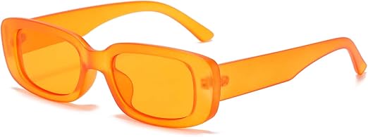 Rectangle Sunglasses for Women Retro Driving Glasses 90’s Vintage Fashion Narrow Square Frame UV400 Protection