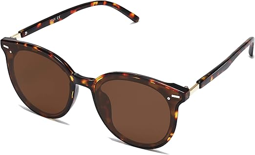 Sunglasses Womens Trendy 2026 Classic Round Retro Vintage Shades Large Frame Sunnies