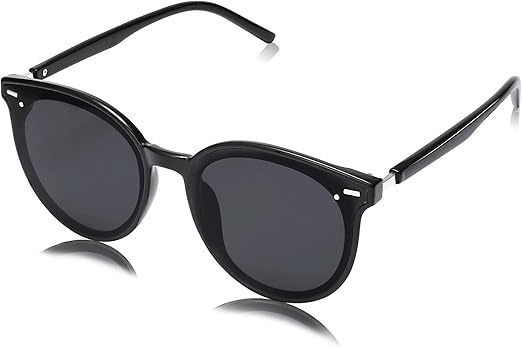 Sunglasses Womens Trendy 2026 Classic Round Retro Vintage Shades Large Frame Sunnies