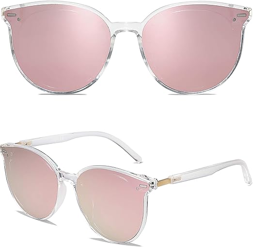 Sunglasses Womens Trendy 2026 Classic Round Retro Vintage Shades Large Frame Sunnies