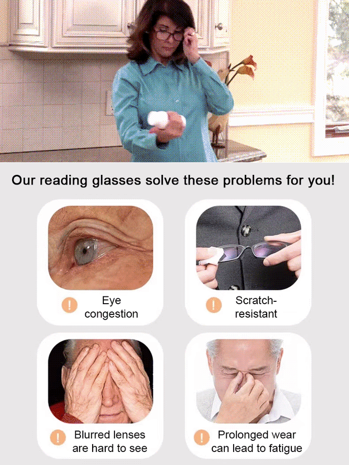 Automatic zoom anti-blue light presbyopia glasses