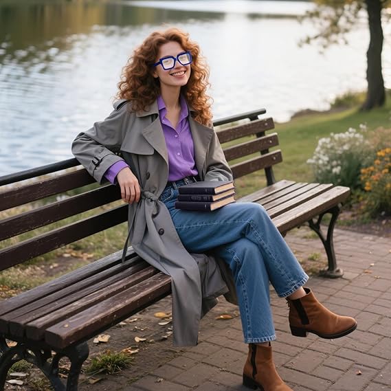 Oversized Square Blue Light Glasses Big Frame Computer Eyewear Thick Fashion Clear Glasses for Women Fashion