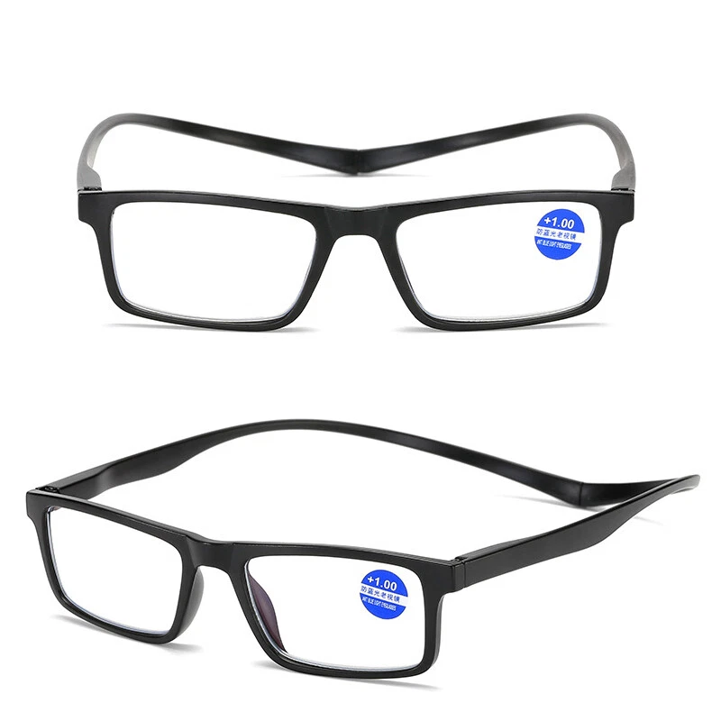 Magnetic Reading Glasses Snap Click Neck Hang Spectacles Presbyopic Eyeglasses