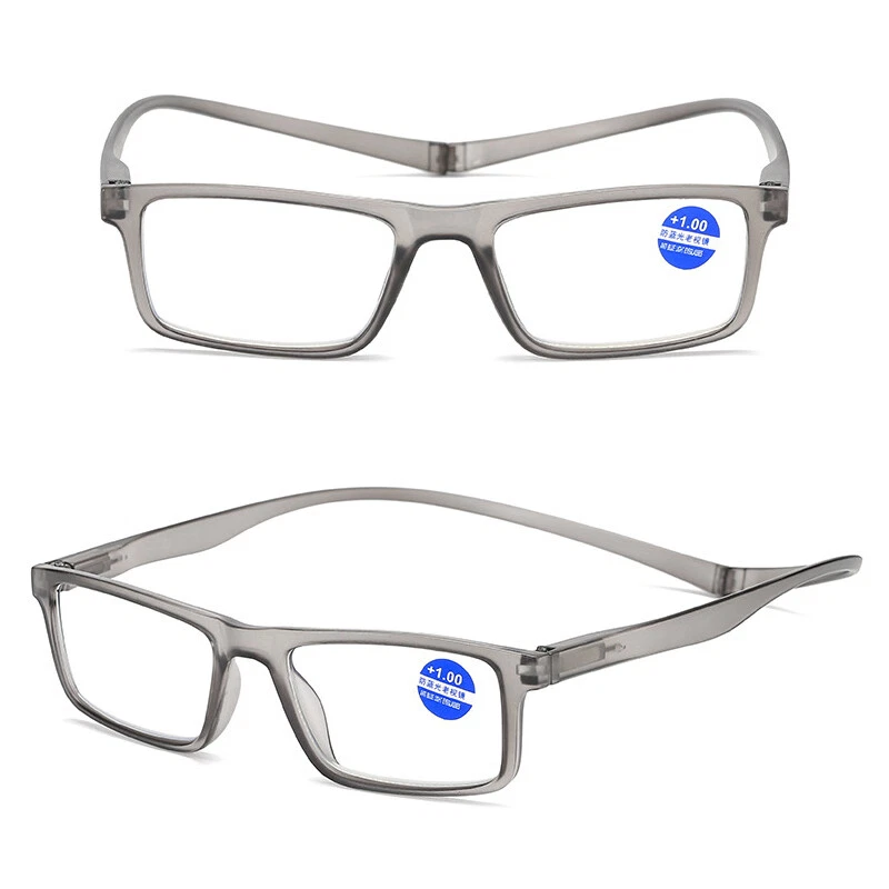 Magnetic Reading Glasses Snap Click Neck Hang Spectacles Presbyopic Eyeglasses