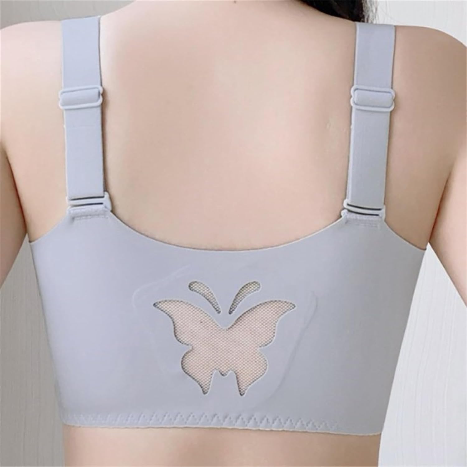 Front-Closure Lace Bra with Adjustable Support & Molded Cups