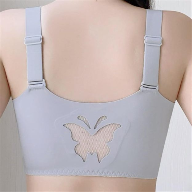 Front-Closure Lace Bra with Adjustable Support & Molded Cups