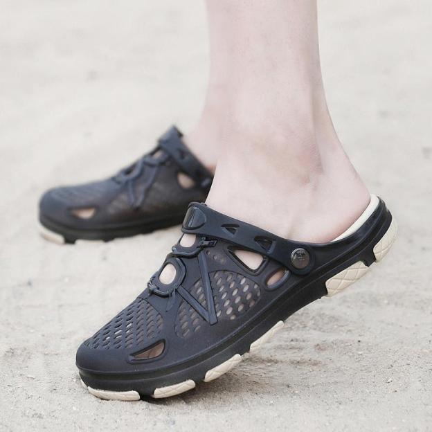 Kaegreel Men's Hollow Out Breathable Light Weight Beach Casual Sandals