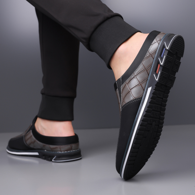 Men's Fashion Calfskin Leather Slippers