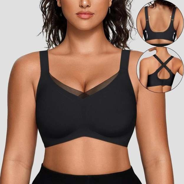 🎉Women Wireless V-Neck Mesh Bralette