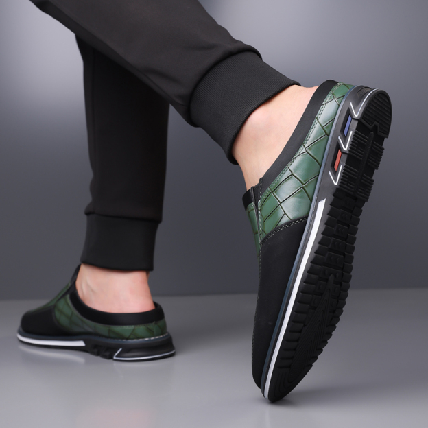 Men's Fashion Calfskin Leather Slippers