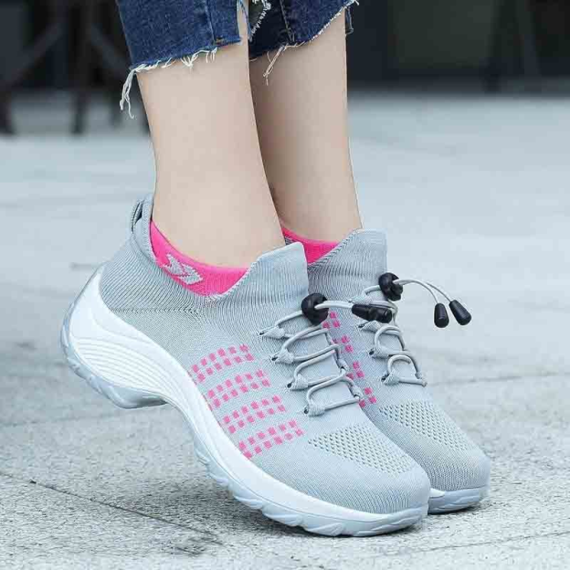 Women's Orthopedic Stretch Cushion Shoes Slip On Walking Shoes