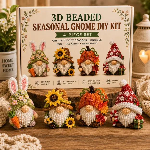 🧵✨ Tiny 3D Beaded Animal DIY Kit