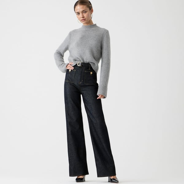 🧣🔥Spring Fashion Update👖Tummy Control Sailor Wide Leg Trouser