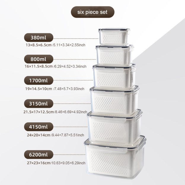 🍓 Food Storage Containers for Refrigerator Organization