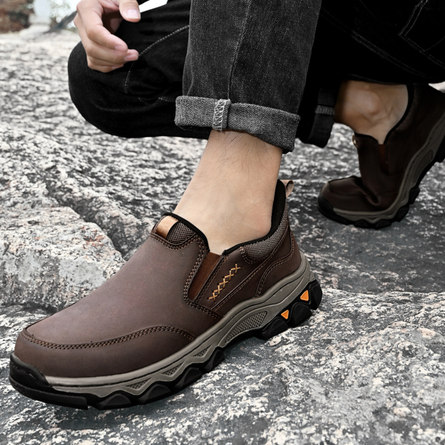 ⏰Promotion 60% OFF - 2025 New Men's Orthopedic Hands-Free Genuine Leather Slip On Loafers