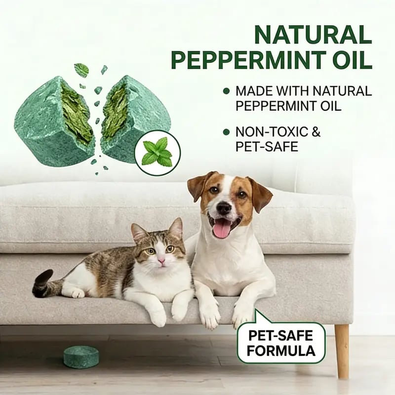 Rodent Repellent 12 Pack Mouse Repellent Balls - Peppermint Lemon Oil Mice Repellent for Squirrel Rats Spider Pests, Mice Repellent for Indoor/Outdoor Use