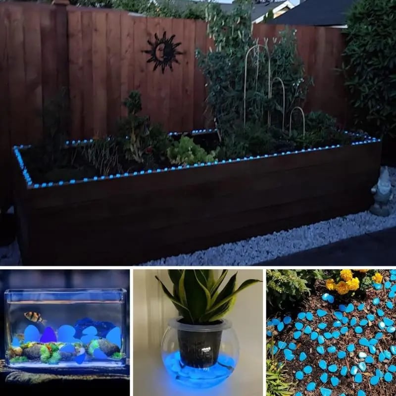 Mixed Color Luminous Garden Stones