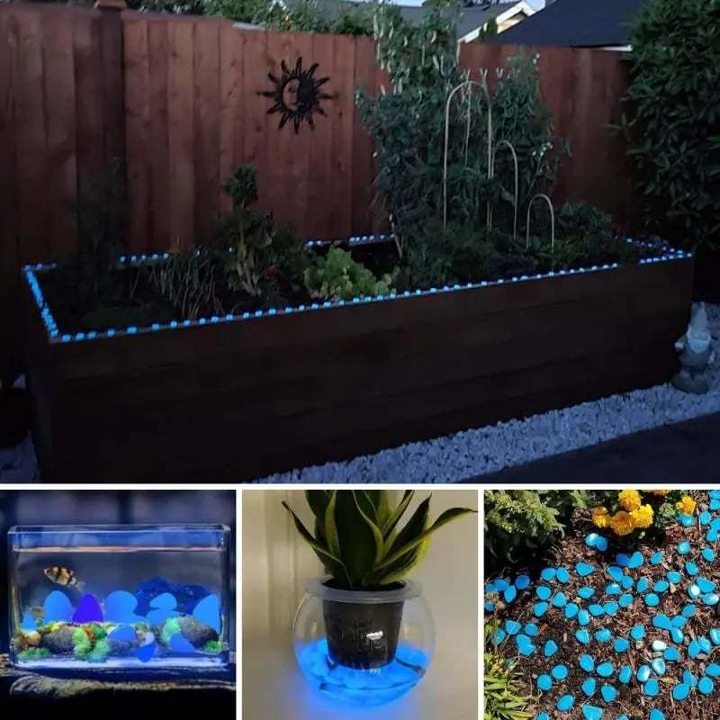 Mixed Color Luminous Garden Stones