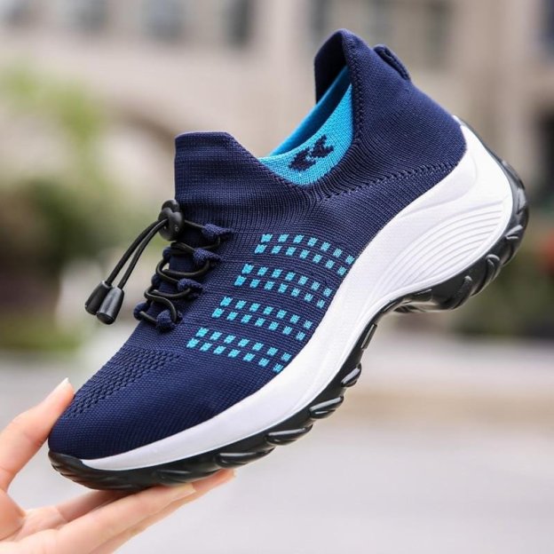 Women's Orthopedic Stretch Cushion Shoes Slip On Walking Shoes