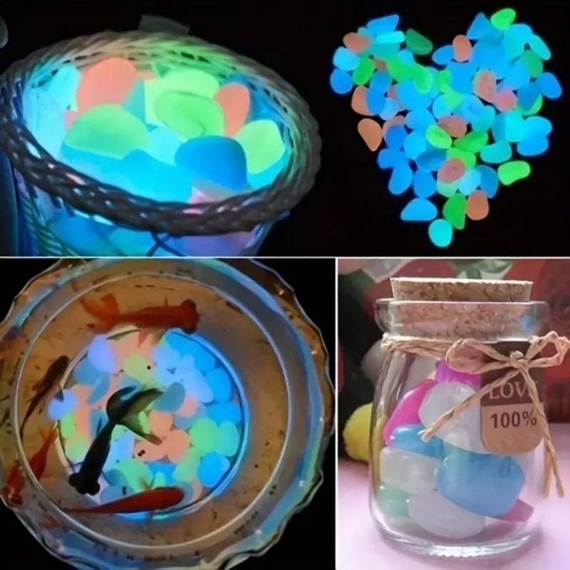 Mixed Color Luminous Garden Stones
