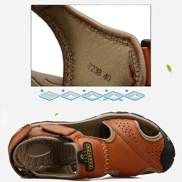 MEN'S BREATHABLE COMFY CASUAL BEACH SANDALS