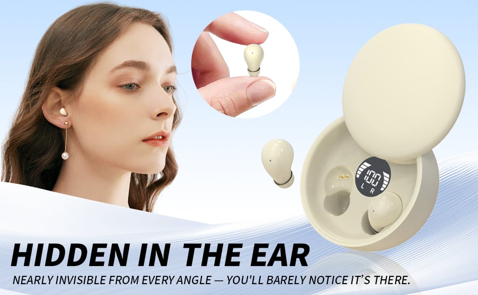 Invisible sleep earbuds for small ears, soft fit, pressure-free comfort.