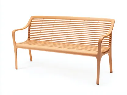 Banc de jardin en bois 160x55x85 cm - naturel - design moderne-Nookgethut