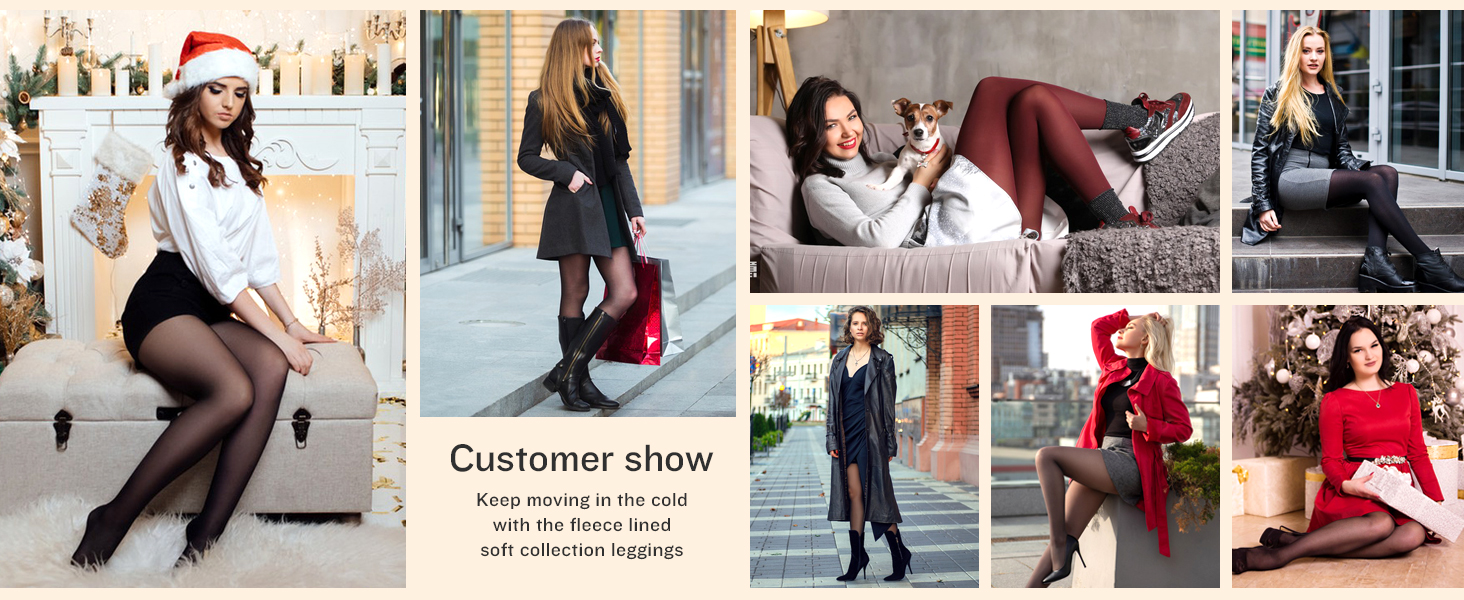 CHRLEISURE fleece lined leggings