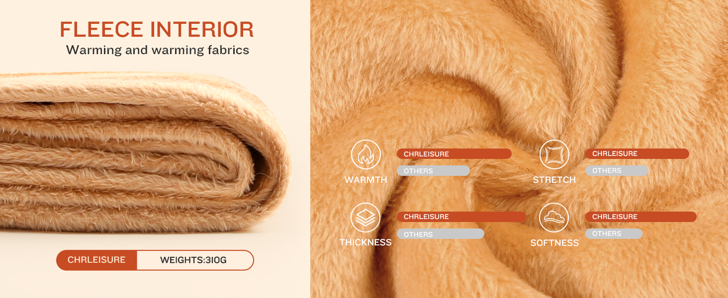 CHRLEISURE fleece lined leggings