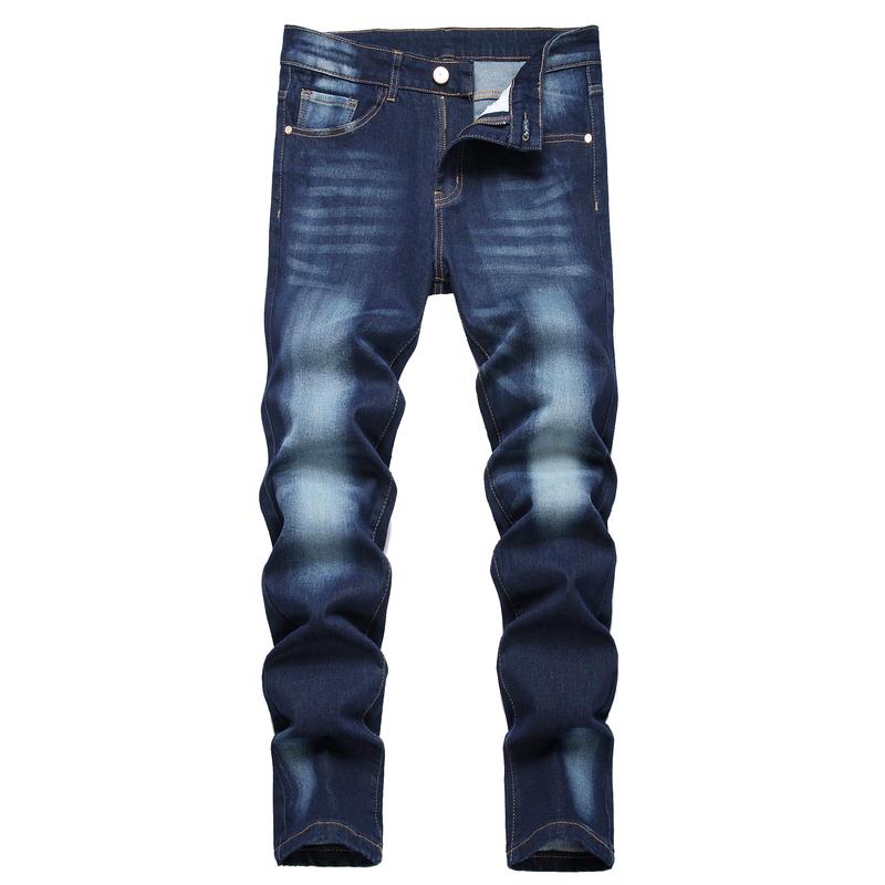 JUNBAOSS Men's Slim Fit Stretch Jeans Colored Skinny Jeans for Men, Distressed Straight Leg Casual Fashion Comfort Flex Waist Denim Pants, Menswear Classic Street Style Cotton Fabric Jean Natural Hipster Personalized Stylish Streetwear Jeans with Pockets