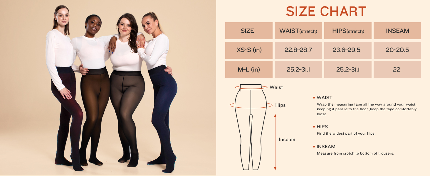 CHRLEISURE fleece lined leggings