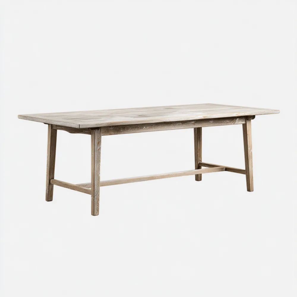 Table à manger en bois 200x90x75 cm – design rustique