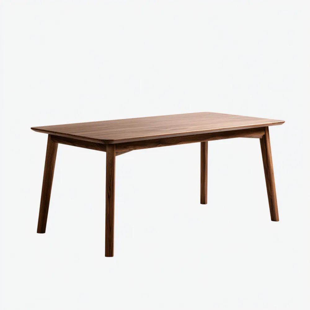 Table à manger Bois Massif 180x90x75 cm – Marron – Design Classique
