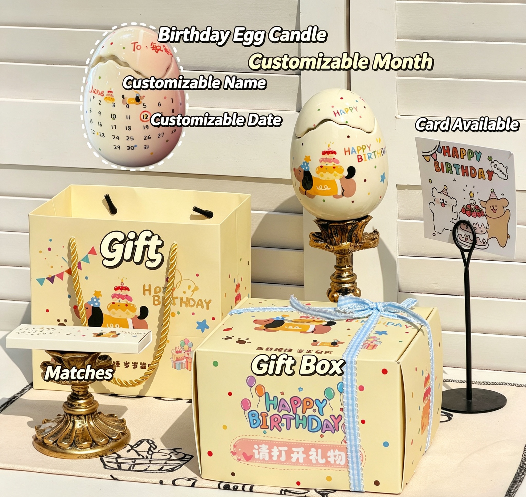 Light up the birthday moment! A unique "Birthday" scented candle