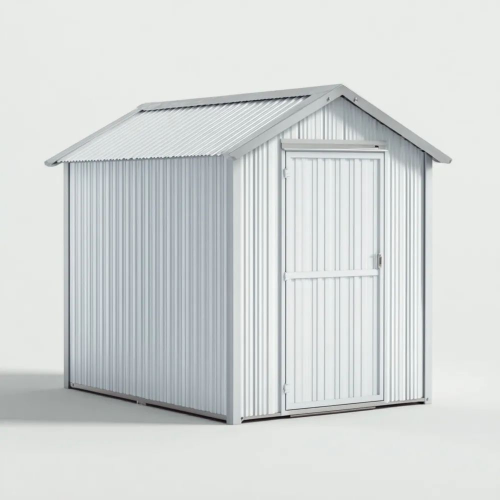 Abri de rangement en métal galvanisé 200x150x210 cm – Gris