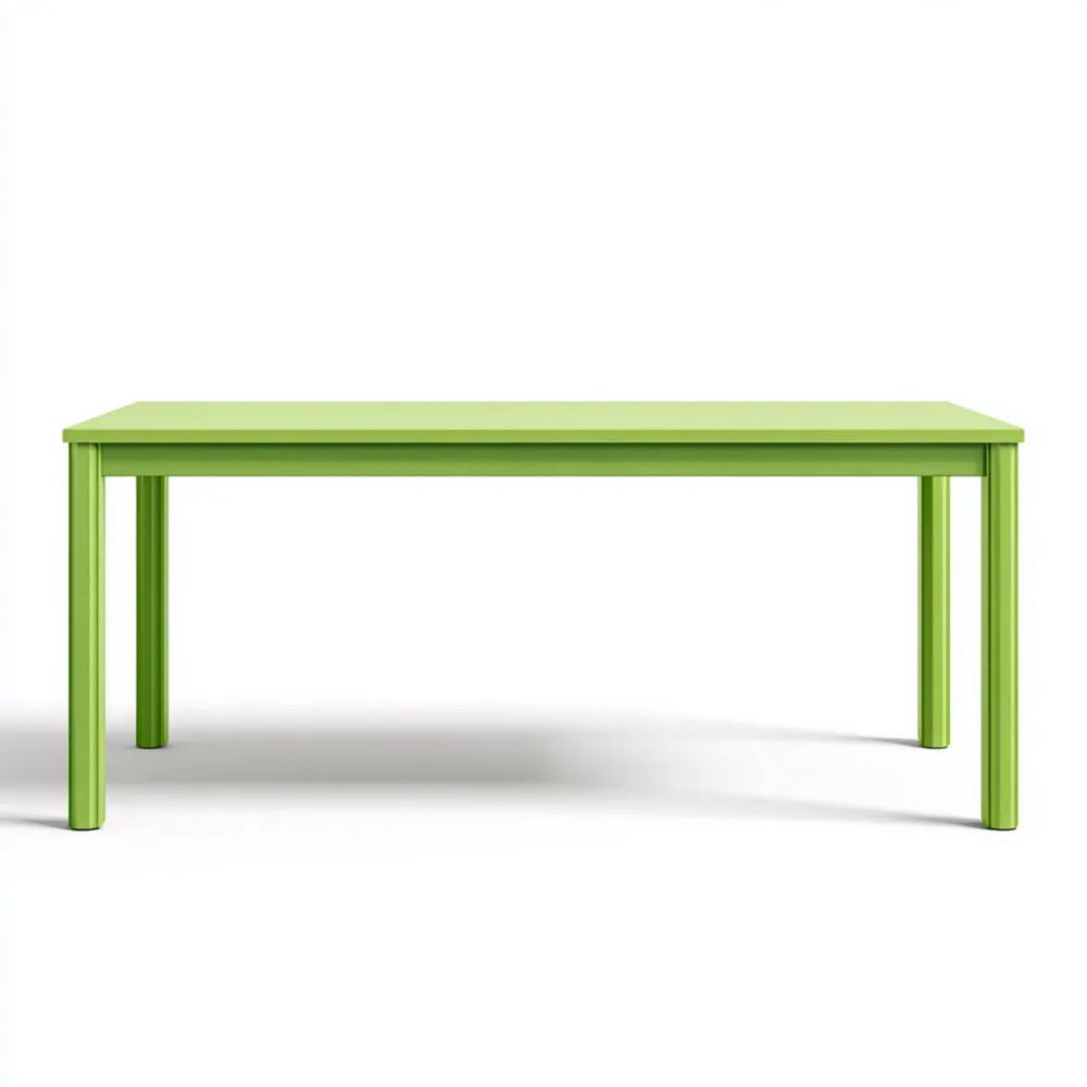 Table à manger en métal 180x90x75 cm – Vert – Design moderne