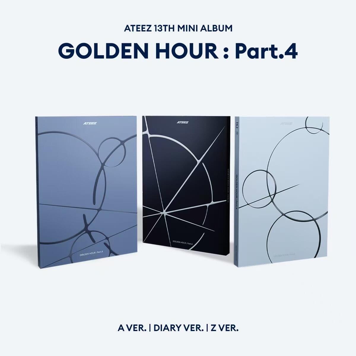 Sealed ATEEZ Mini Album Vol.13 GOLDEN HOUR : Part.4 Photobook Ver