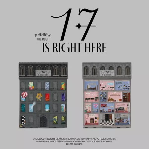 Sealed SEVENTEEN 17 IS RIGHT HERE PB Ver Pink & Gray