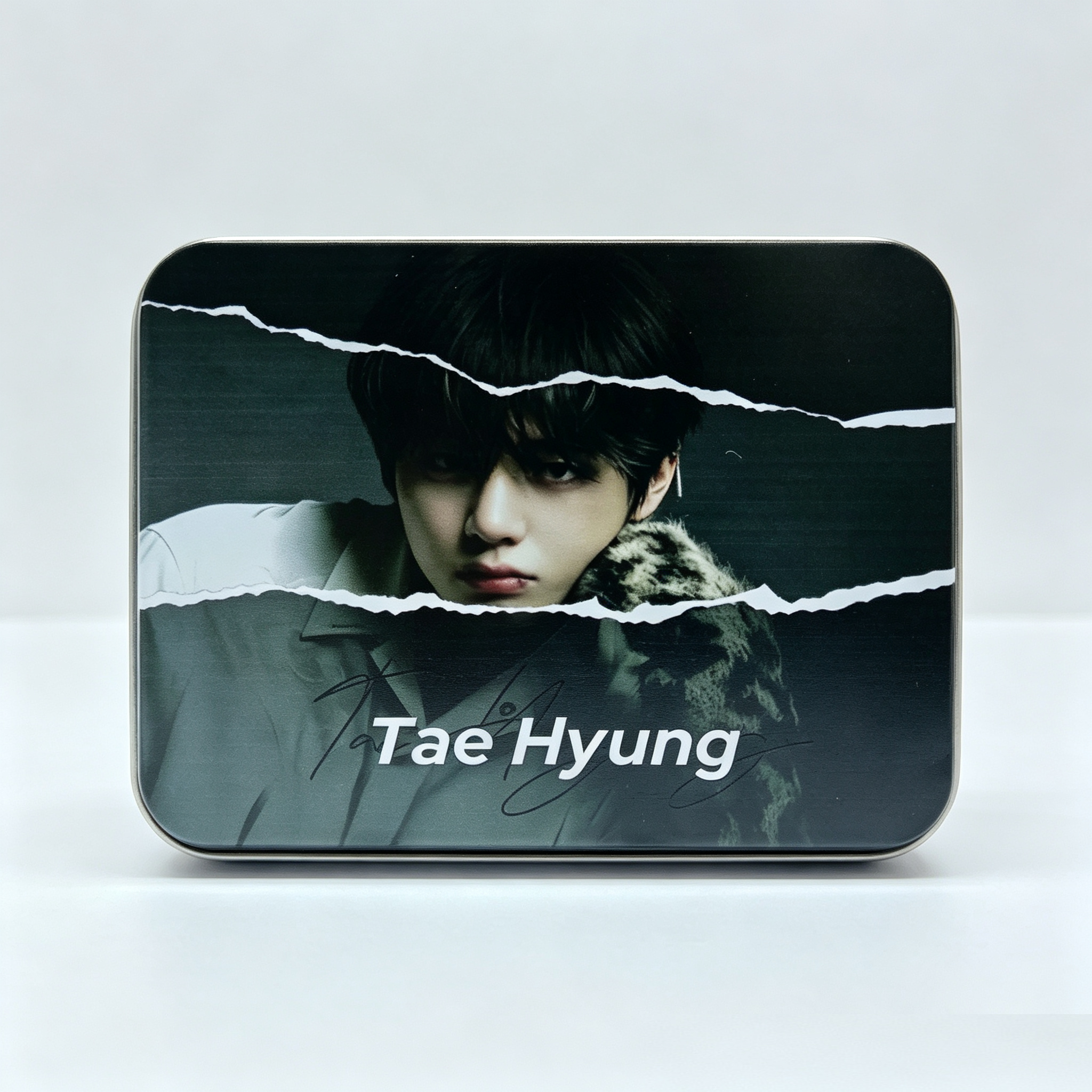 BTS Custom Photocard Storage Tin Box | Trading Card Collectible Case