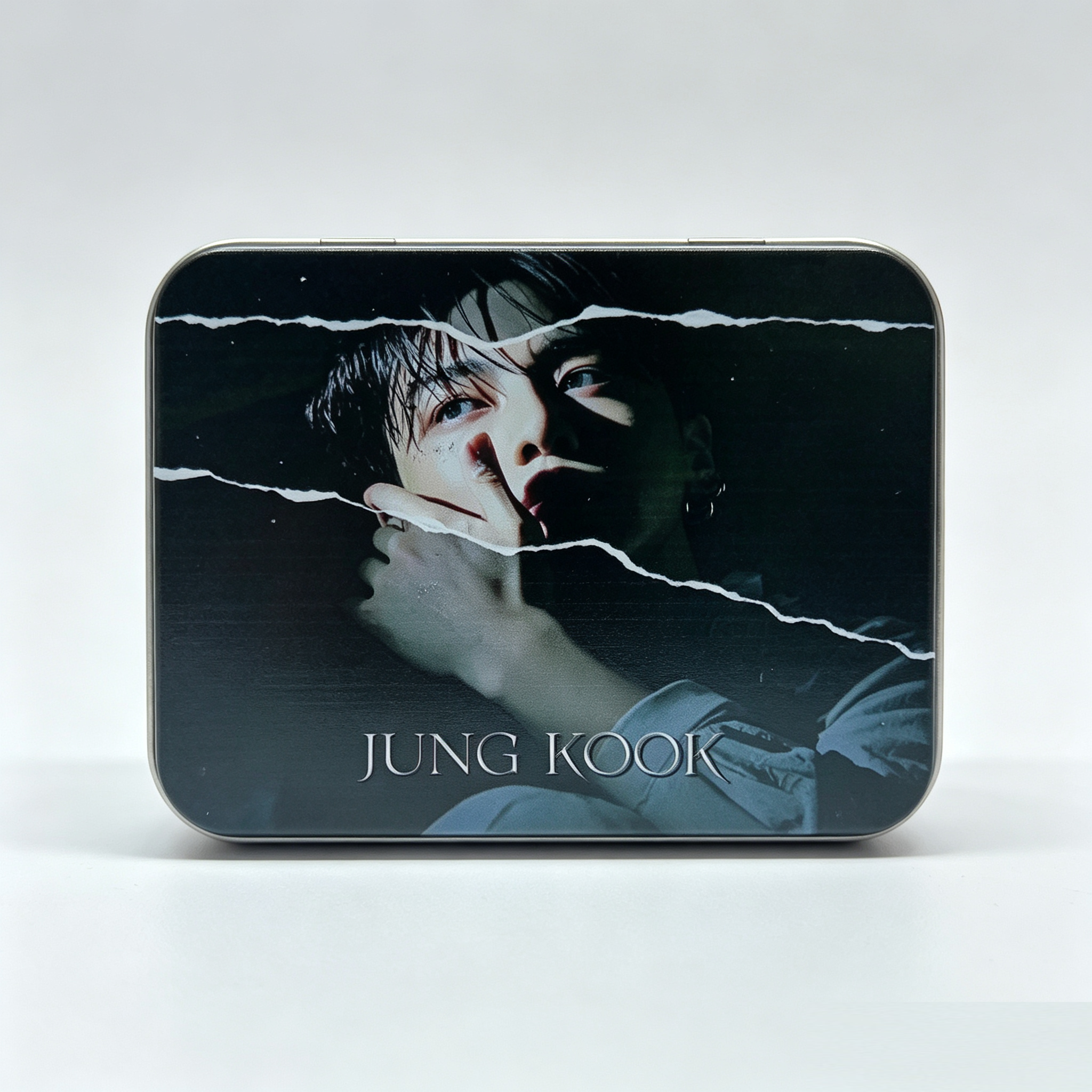 BTS Custom Photocard Storage Tin Box | Trading Card Collectible Case