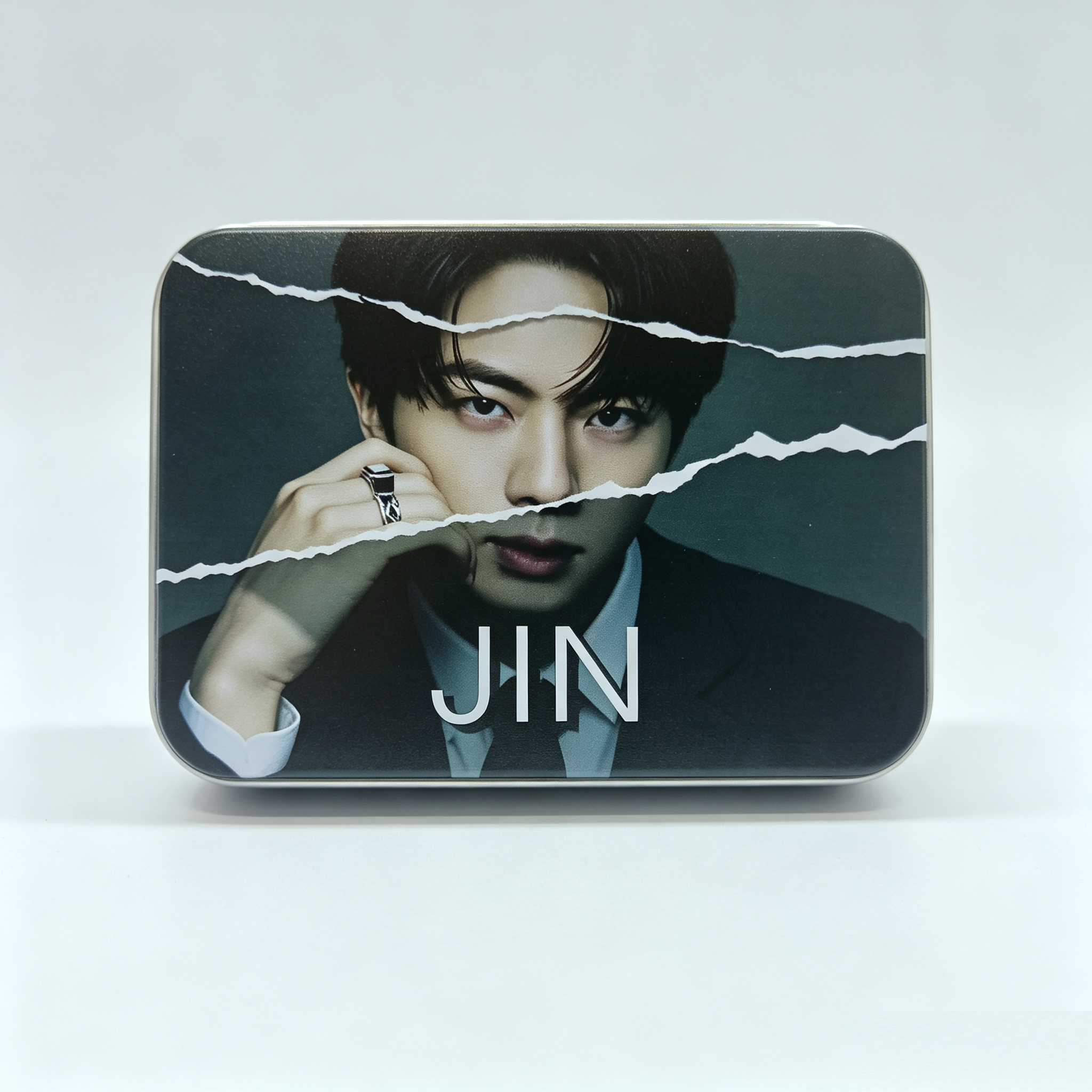 BTS Custom Photocard Storage Tin Box | Trading Card Collectible Case
