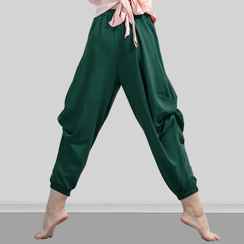 Plain Color Modal Dance Yoga Breathable Pants