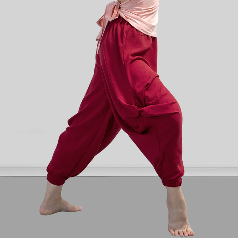 Plain Color Modal Dance Yoga Breathable Pants