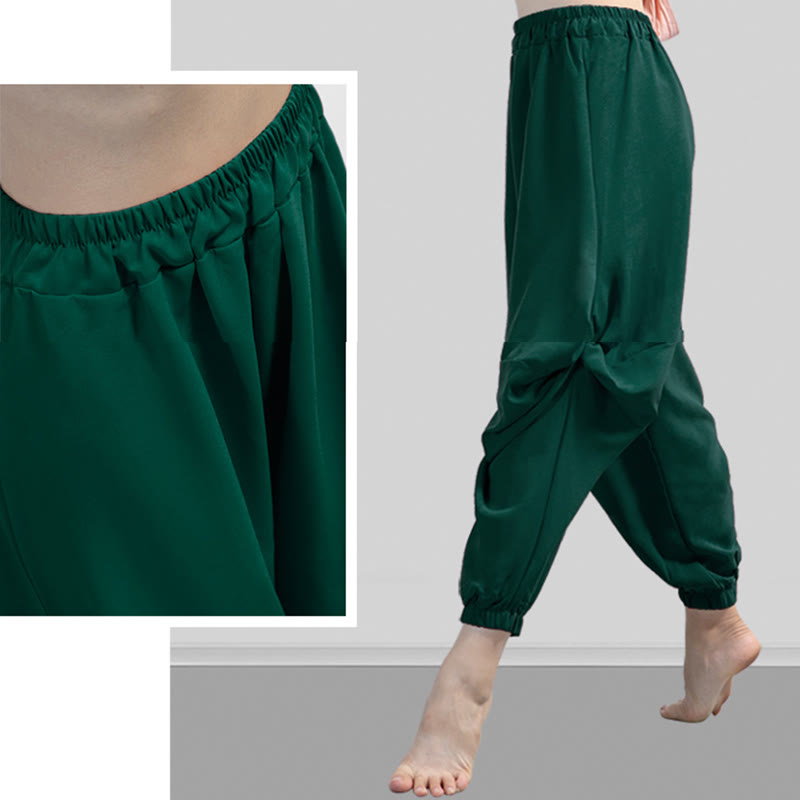 Plain Color Modal Dance Yoga Breathable Pants